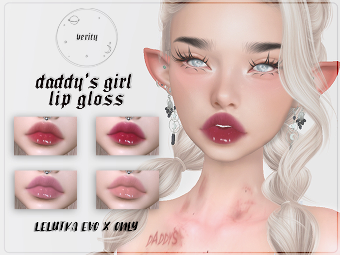 Second Life Marketplace verity. daddy's girl lip gloss (bom)